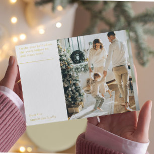Christmas Photo Family Happy Holidays Postcard