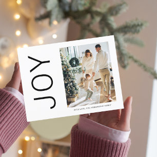 Christmas Photo Family   Simple Joy Holiday  Postcard