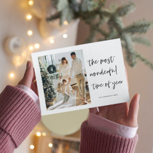 Christmas Photo Family Wonderful Holiday Postcar Postcard