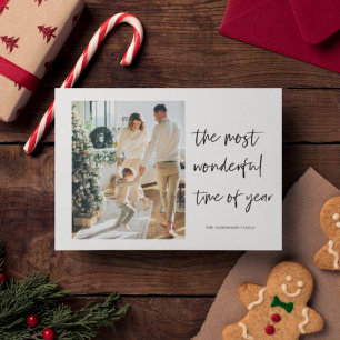 Christmas Photo Family Wonderful Holiday Postcard