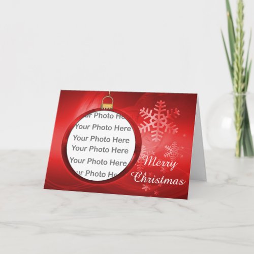 Christmas Photo Frame Greeting Card