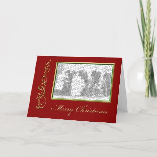 Christmas Photo Frame Greeting Holiday Card