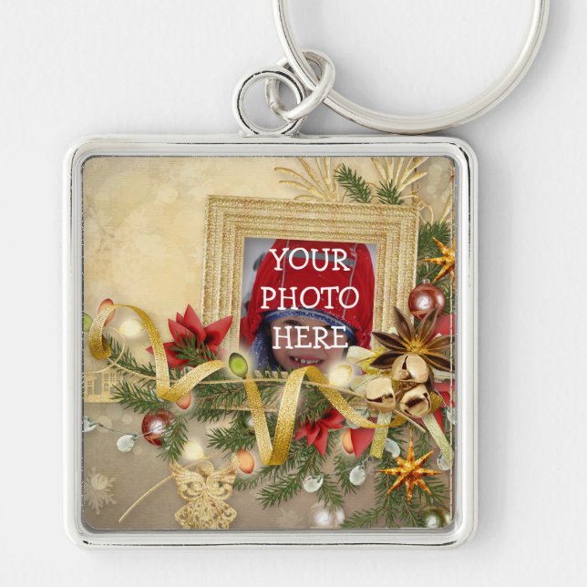 Christmas Photo Frame Keychain (Front)