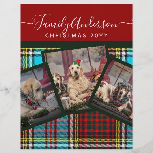 CHRISTMAS PHOTO GIFT _ Anderson Tartan Collage Flyer