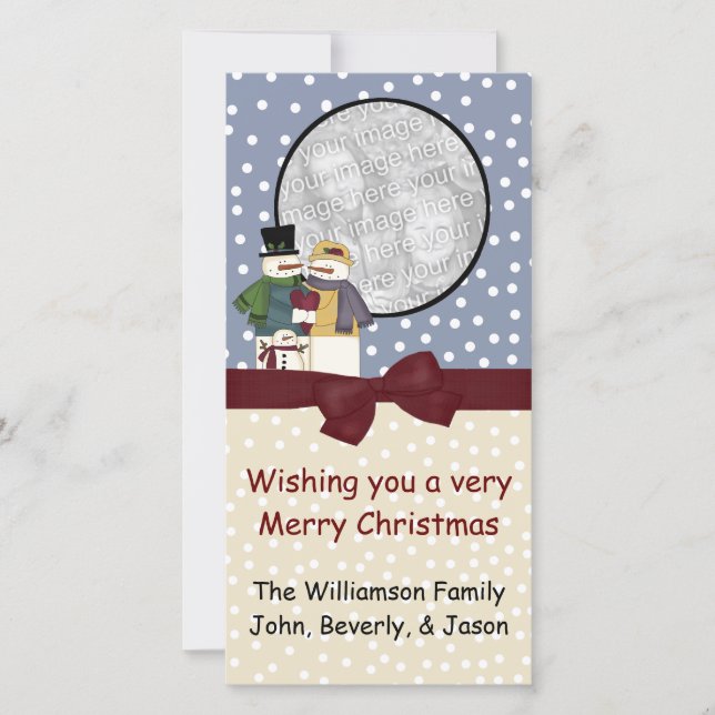 Christmas Photo Greeting Card (Front)