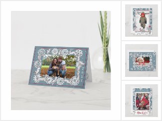 Christmas Photo Greeting Cards Postcards Ornaments