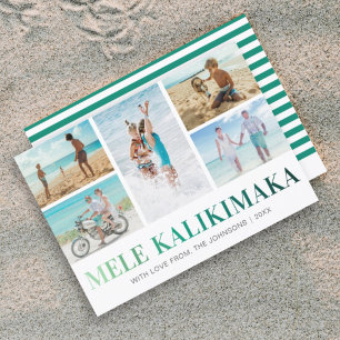 Christmas Photo Hawaii Mele Kalikimaka Holiday Card