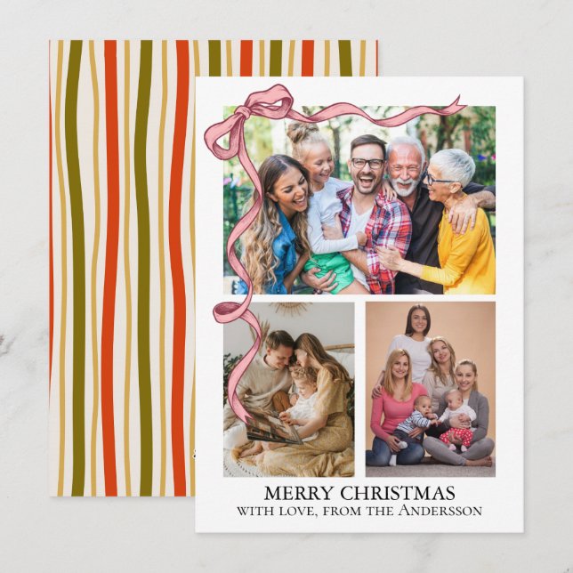  Christmas Photo Holiday Card (Front/Back)