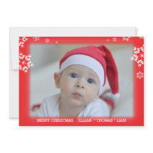 Christmas Photo Holiday Snowflake