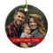 Christmas Photo Modern Minimal with Trendy Red