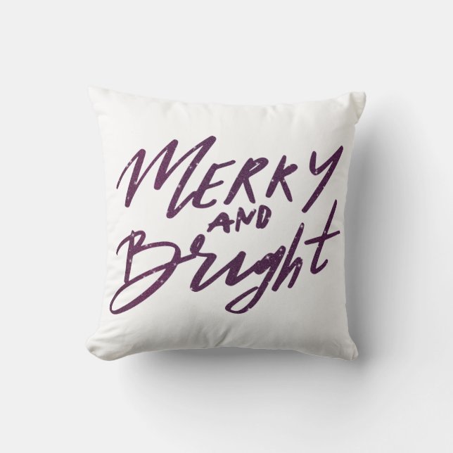 Christmas-Photo-Overlays Throw Pillow (Front)