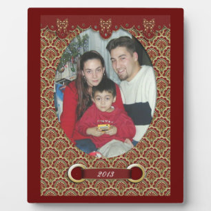 Christmas photo plaque victorian design