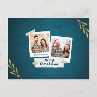 Christmas Photo Post Card with Greetings