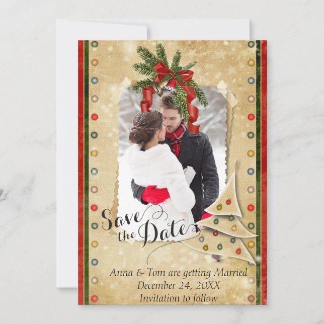 Christmas Photo Save the Date (Front)