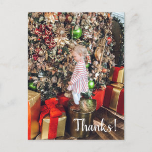 Christmas Photo Thank You Post Card