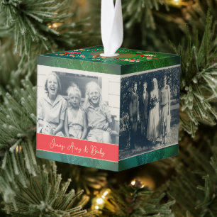 Christmas Photos Cube Ornament