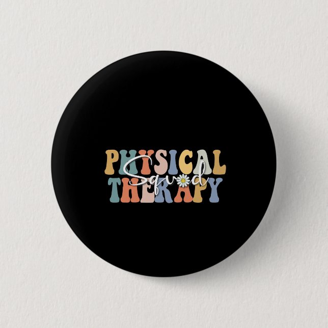 Christmas Physical Therapy Pt Squad Pediatric Ther Button (Front)