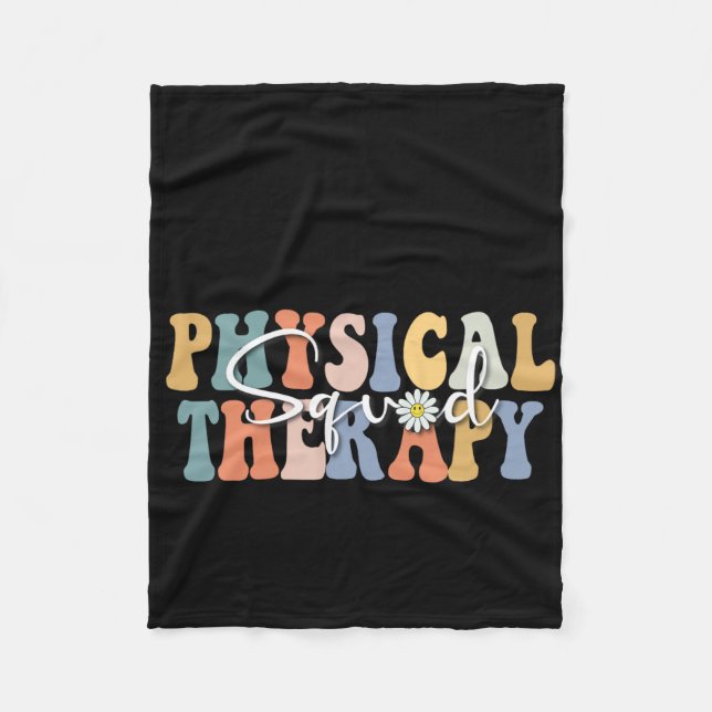 Christmas Physical Therapy Pt Squad Pediatric Ther Fleece Blanket (Front)