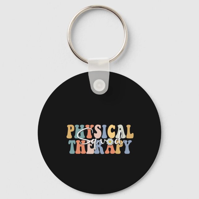Christmas Physical Therapy Pt Squad Pediatric Ther Keychain (Front)