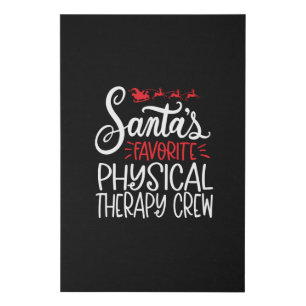 Christmas Physical therapy, santas fav Faux Canvas Print