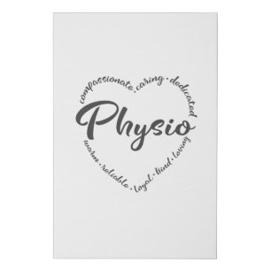 Christmas physio, Physical therapy Faux Canvas Print