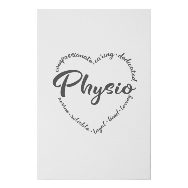 Christmas physio, Physical therapy Faux Canvas Print (Front)