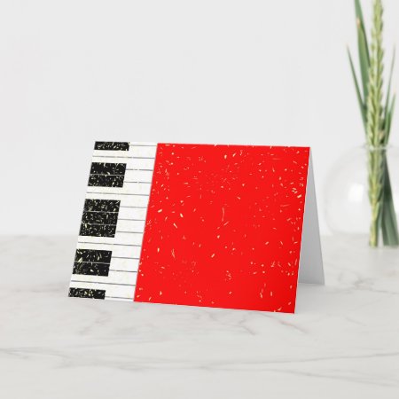 Christmas Piano Holiday Card