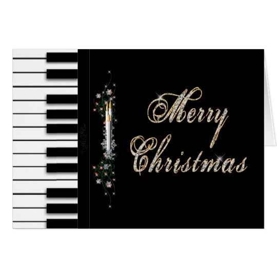Christmas Piano Musical Card