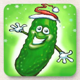 Christmas Pickle Beverage Coaster