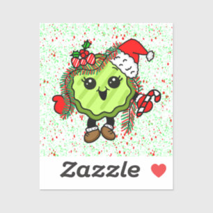Christmas Pickle   Funny Holiday Pickles  Sticker