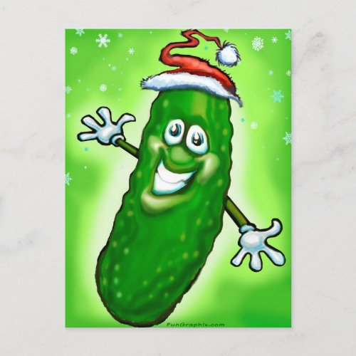 Christmas Pickle Holiday Postcard