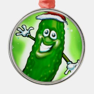 Christmas Pickle Metal Ornament