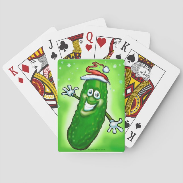 Christmas Pickle Poker Cards (Back)