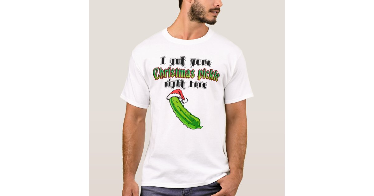 christmas pickle t shirt