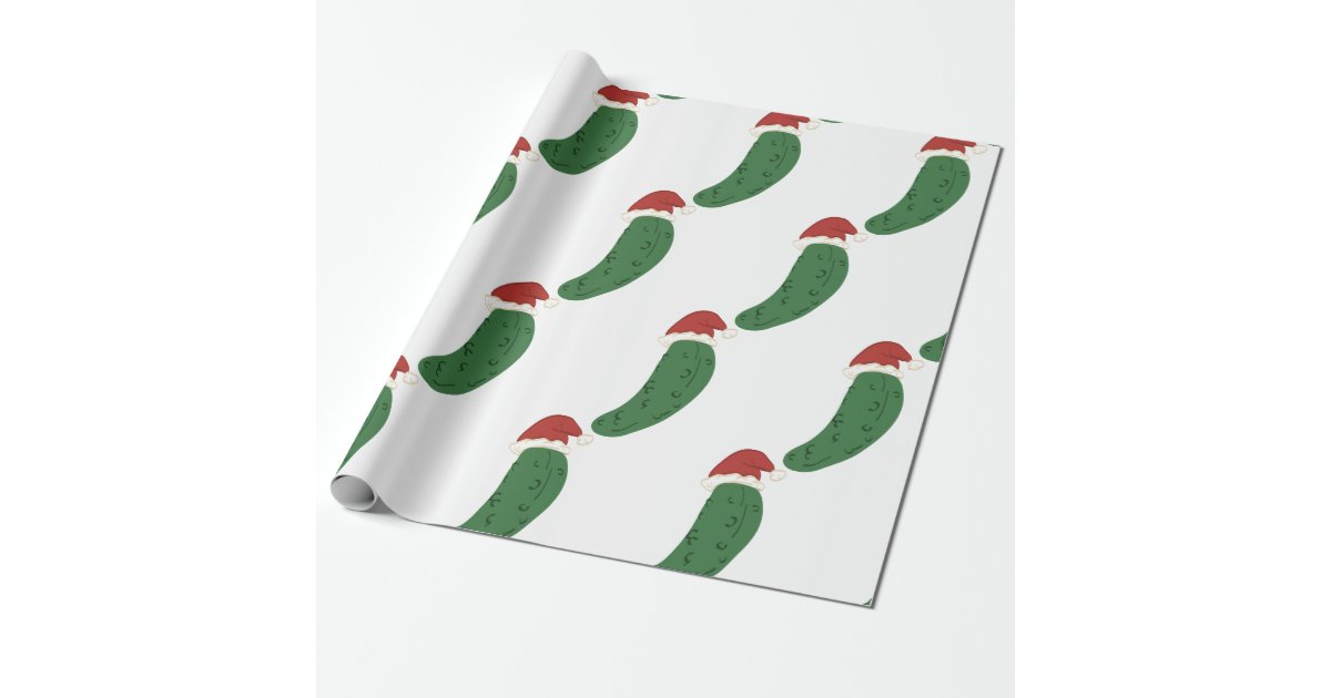 Christmas Pickle Wrapping Paper 