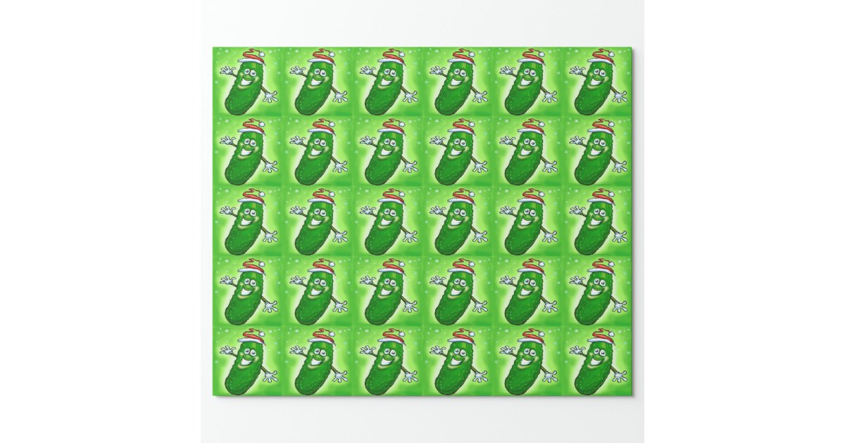 Christmas Pickle Wrapping Paper | Zazzle