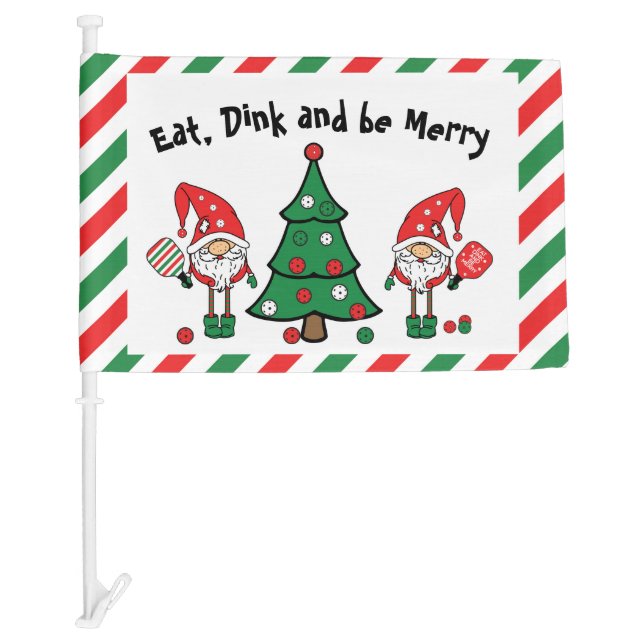 🎄🎅Christmas pickleball  Car Flag (Front)