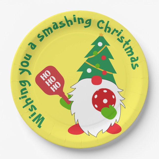 🎅Christmas pickleball Paper Plates (Front)