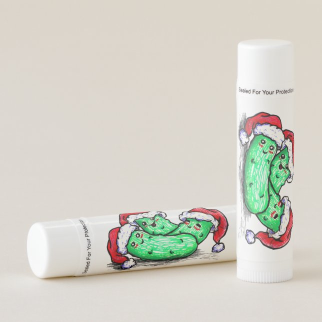 Christmas Pickles Lip Balm (Front)