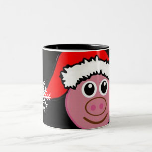 "CHRISTMAS PIG" EMOJI (EMOTICON) MUG