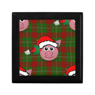 christmas pig keepsake box