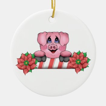 Christmas Pig Ornament by ThePigPen at Zazzle