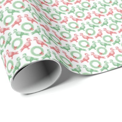 Christmas Pigeon Wrapping Paper