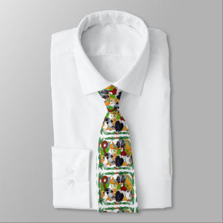 Christmas Pigeons Neck Tie