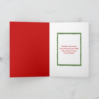 Christmas Piggy Bank Card | Zazzle