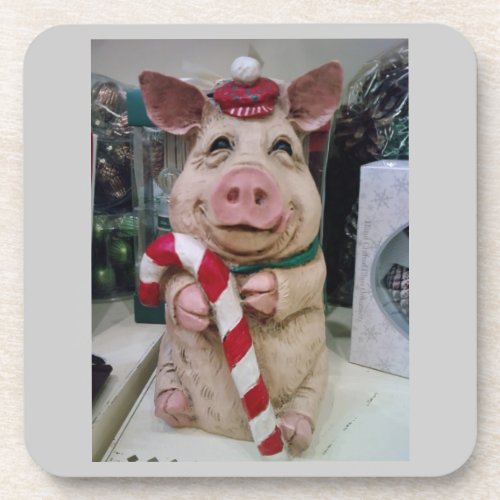 CHRISTMAS PIGGY CHRISTMAS COASTER