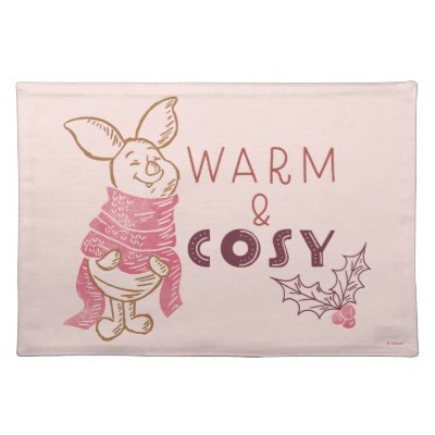 Christmas Piglet | Warm &amp; Cosy Cloth Placemat