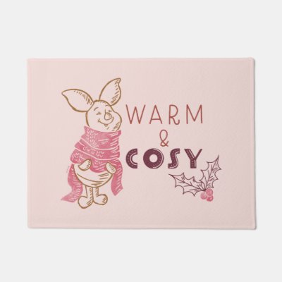 Christmas Piglet | Warm &amp; Cosy Doormat