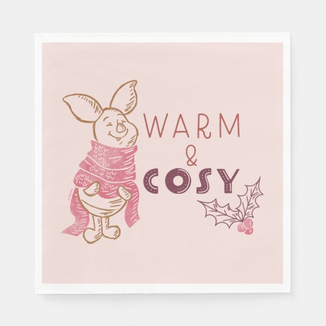 Christmas Piglet | Warm & Cosy Napkins (Front)