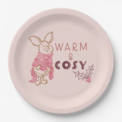 Christmas Piglet | Warm &amp; Cosy Paper Plates